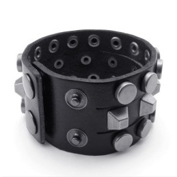 Modern Design, Delicate Kleuren, Uitstekende Kwaliteit Titanium Leren Armband