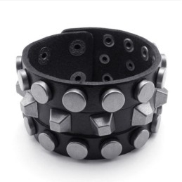 Modern Design, Delicate Kleuren, Uitstekende Kwaliteit Titanium Leren Armband