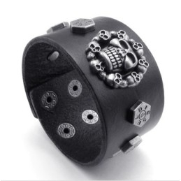 Aantrekkelijk Ontwerp, Delicate Kleuren, Betrouwbare Kwaliteit Titanium Leren Armband
