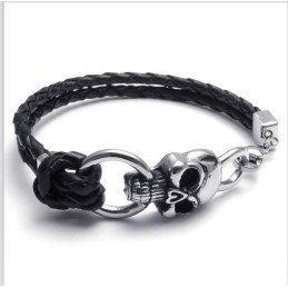 Behendig Ontwerp, Delicate Kleuren, Stabiele Kwaliteit Titanium Leren Armband