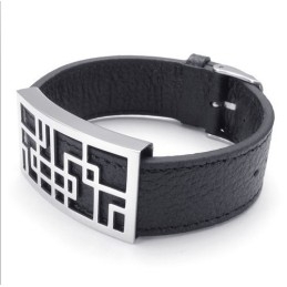 Aantrekkelijk Ontwerp, Delicate Kleuren, Betrouwbare Kwaliteit Titanium Leren Armband