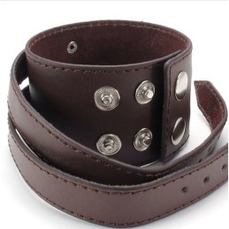 Vakkundige Vervaardiging Delicate Kleuren Betrouwbare Kwaliteit Titanium Leren Armband