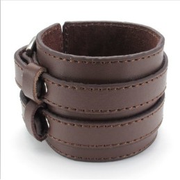 Deft Design Delicate Kleuren Uitstekende Kwaliteit Titanium Leren Bangle