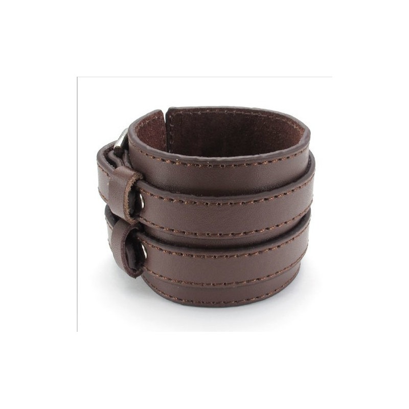 Deft Design Delicate Kleuren Uitstekende Kwaliteit Titanium Leren Bangle Deft Design Delicate Kleuren Uitstekende Kwaliteit Titanium Leren Bangle