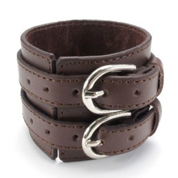 Deft Design Delicate Kleuren Uitstekende Kwaliteit Titanium Leren Bangle