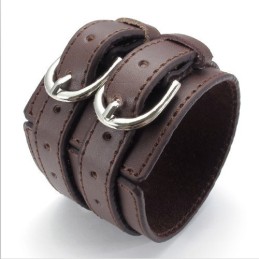 Deft Design Delicate Kleuren Uitstekende Kwaliteit Titanium Leren Bangle