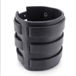 Vakkundige Vervaardiging Delicate Kleuren Betrouwbare Kwaliteit Titanium Leren Armband