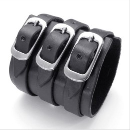 Vakkundige Vervaardiging Delicate Kleuren Betrouwbare Kwaliteit Titanium Leren Armband
