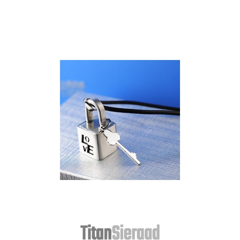 Mode Liefde Titanium Slot Ketting Hanger Mode Liefde Titanium Slot Ketting Hanger