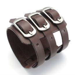 Vakkundige Vervaardiging Delicate Kleuren Betrouwbare Kwaliteit Titanium Leren Armband