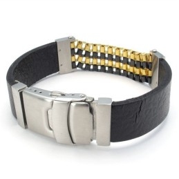 Aantrekkelijk Ontwerp, Prachtige Kleuren, Uitstekende Kwaliteit Titanium Leren Armband
