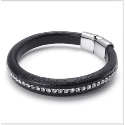 Behendig Ontwerp, Delicate Kleuren, Stabiele Kwaliteit Titanium Leren Armband