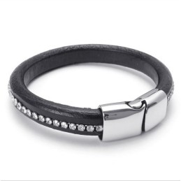 Behendig Ontwerp, Delicate Kleuren, Stabiele Kwaliteit Titanium Leren Armband