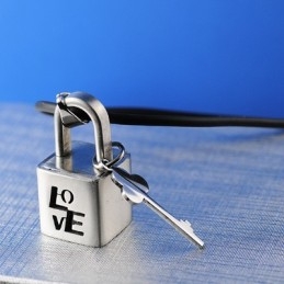 Mode Liefde Titanium Slot Ketting Hanger