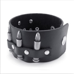 Vakkundige Vervaardiging Delicate Kleuren Betrouwbare Kwaliteit Titanium Leren Armband