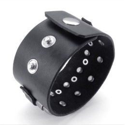 Vakkundige Vervaardiging Delicate Kleuren Betrouwbare Kwaliteit Titanium Leren Armband