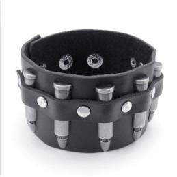 Vakkundige Vervaardiging Delicate Kleuren Betrouwbare Kwaliteit Titanium Leren Armband