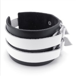 Vakkundige Vervaardiging Delicate Kleuren Betrouwbare Kwaliteit Titanium Leren Armband