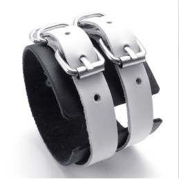 Vakkundige Vervaardiging Delicate Kleuren Betrouwbare Kwaliteit Titanium Leren Armband