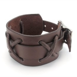 Vakkundige Vervaardiging Delicate Kleuren Betrouwbare Kwaliteit Titanium Leren Armband