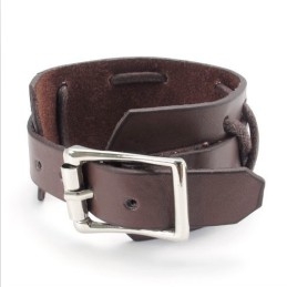 Vakkundige Vervaardiging Delicate Kleuren Betrouwbare Kwaliteit Titanium Leren Armband