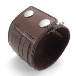 Vakkundige Vervaardiging Delicate Kleuren Betrouwbare Kwaliteit Titanium Leren Armband