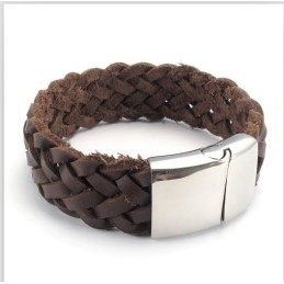 Behendig Ontwerp, Delicate Kleuren, Stabiele Kwaliteit Titanium Leren Armband
