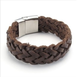 Behendig Ontwerp, Delicate Kleuren, Stabiele Kwaliteit Titanium Leren Armband