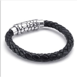 Modern Design, Delicate Kleuren, Betrouwbare Kwaliteit Titanium Leren Armband