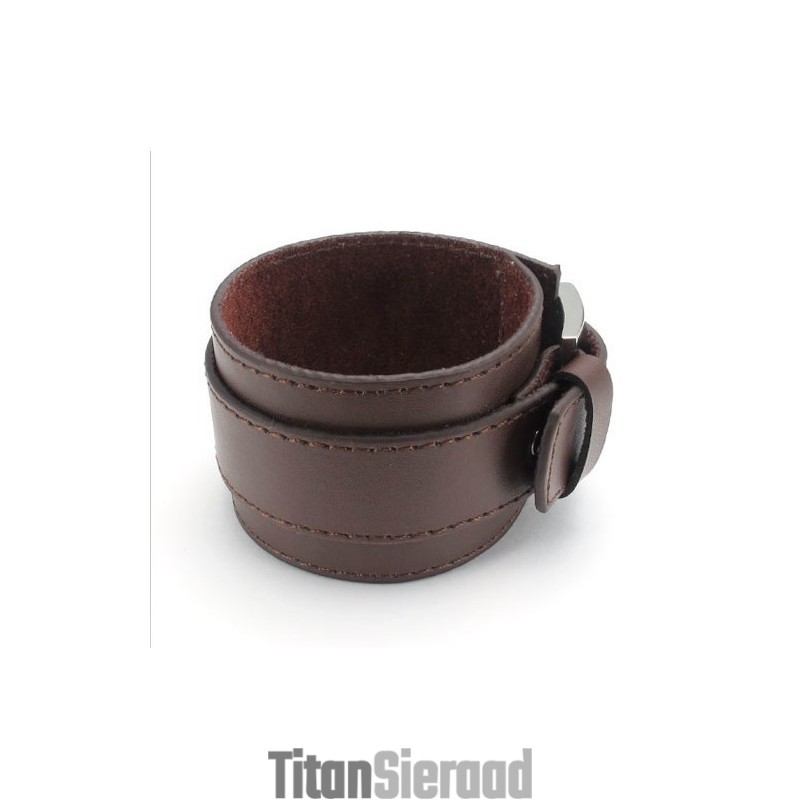 Vakkundige Vervaardiging Delicate Kleuren Betrouwbare Kwaliteit Titanium Leren Armband