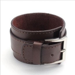 Vakkundige Vervaardiging Delicate Kleuren Betrouwbare Kwaliteit Titanium Leren Armband