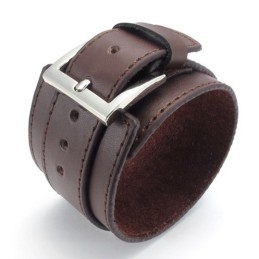 Vakkundige Vervaardiging Delicate Kleuren Betrouwbare Kwaliteit Titanium Leren Armband