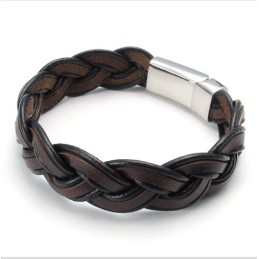 Behendig Ontwerp, Delicate Kleuren, Stabiele Kwaliteit Titanium Leren Armband