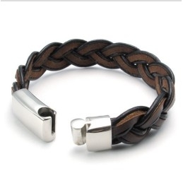 Behendig Ontwerp, Delicate Kleuren, Stabiele Kwaliteit Titanium Leren Armband