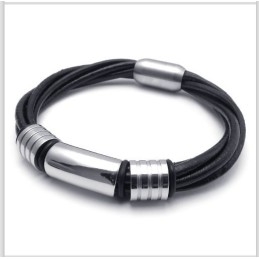 Vakkundige Vervaardiging Delicate Kleuren Betrouwbare Kwaliteit Titanium Leren Armband