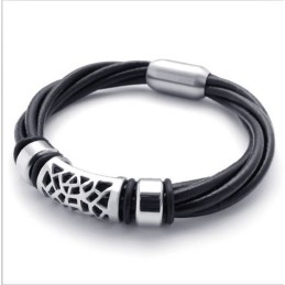 Behendig Ontwerp, Delicate Kleuren, Betrouwbare Kwaliteit Titanium Leren Armband