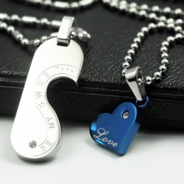 Be My Sweet Love Sweetheart Lovers Titanium Ketting Hanger