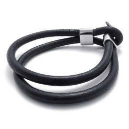 Vakkundige Vervaardiging Delicate Kleuren Betrouwbare Kwaliteit Titanium Leren Armband