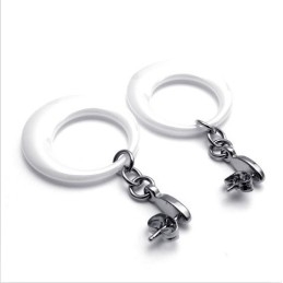 Elegante Vorm, Delicate Kleuren, Stabiele Kwaliteit Titanium Oorbellen