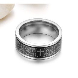 De King Of Quantity Mannelijke Kruis Titanium Ring