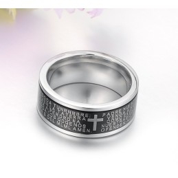 De King Of Quantity Mannelijke Kruis Titanium Ring