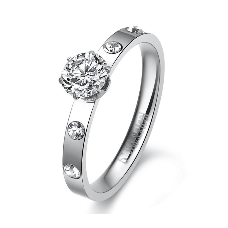 Kwaliteit En Kwantiteit Gegarandeerde Vrouwelijke Titanium Ring Met Strass Kwaliteit En Kwantiteit Gegarandeerde Vrouwelijke Titanium Ring Met Strass