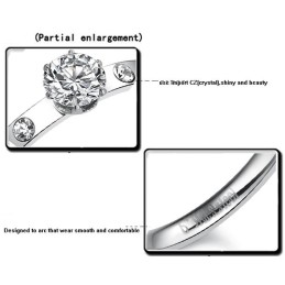 Kwaliteit En Kwantiteit Gegarandeerde Vrouwelijke Titanium Ring Met Strass