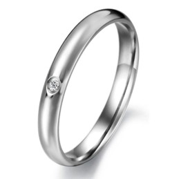 Betrouwbare Kwaliteit Vrouwelijke Titanium Ring Met Strass