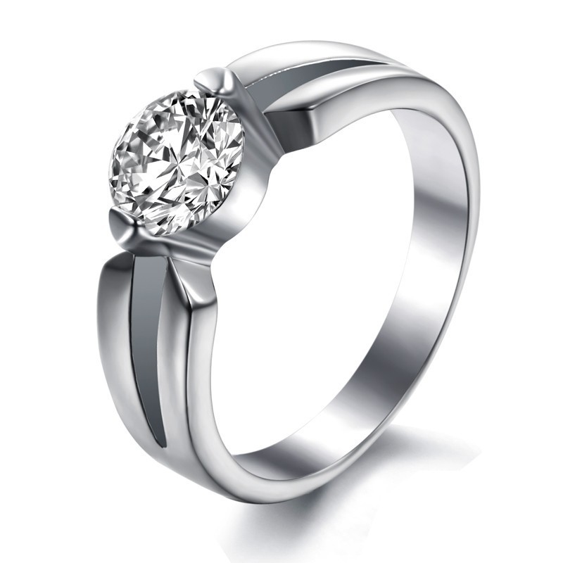 Betrouwbare Reputatie Vrouwelijke Titanium Ring Met Strass Betrouwbare Reputatie Vrouwelijke Titanium Ring Met Strass