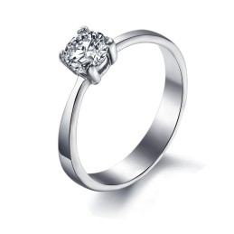 Kwaliteit En Kwantiteit Gegarandeerde Vrouwelijke Titanium Ring Met Strass