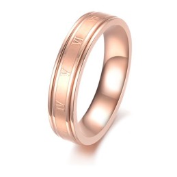 Goed Verkopend Over De Hele Wereld: Een Damesring Van Titanium In Roosvorm