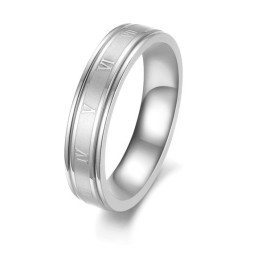 Goed Verkopend Over De Hele Wereld: Een Damesring Van Titanium In Roosvorm