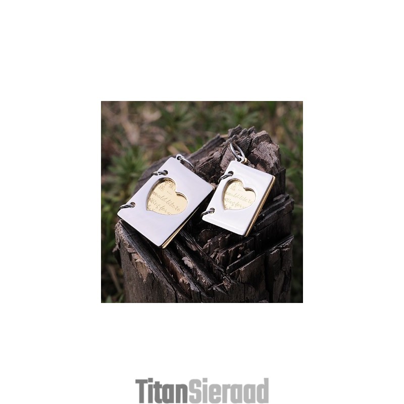Titanium Koppels Ketting, Exclusieve Liefdesbrief Voor Koppels Titanium Koppels Ketting, Exclusieve Liefdesbrief Voor Koppels