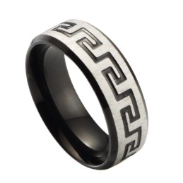 Superieure Kwaliteit Zwarte Titanium Ring
